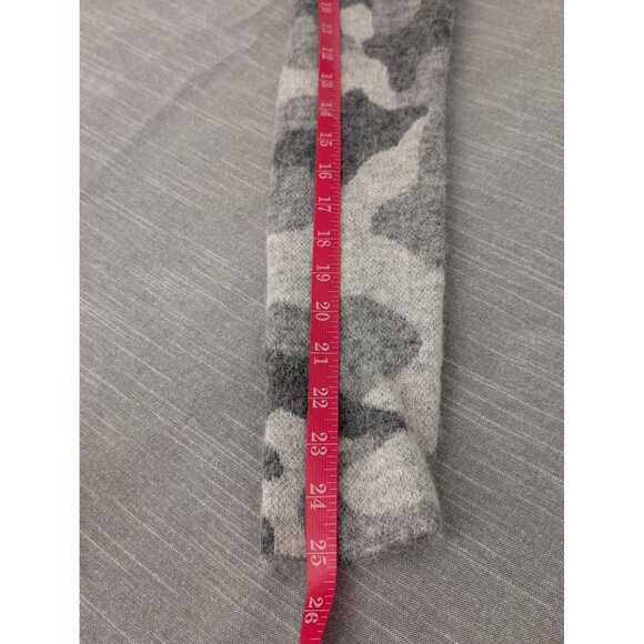 Athleta Womens Gray Camouflage Sweater Alpaca Wool Blend Long Sleeve Crewneck M - Picture 6 of 11